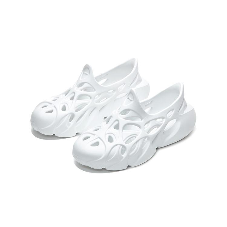 Li Ning BADFIVE Шлепанцы для быстрого восстановления Мужские Белые ABTR003-1