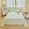 Cotton Bed Flat Sheet for Double Bed Plain Solid Color Top Sheets Single/Queen/King Flat Bedsheets Home Bed Linen Sheets