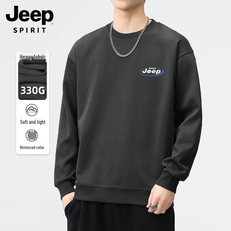 JEEP SPIRIT Men's Crew Neck Graphic Sweatshirt