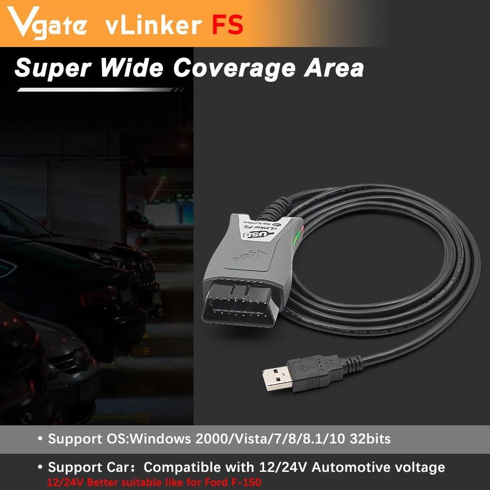 Vgate vLinker FS Для Ford ELM327 FORScan HS/MS-CAN OBD2 Автомобильный Диагностический Сканер Интерфейсные Инструменты OBDII Для Mazda ELM 327 OBD 2
