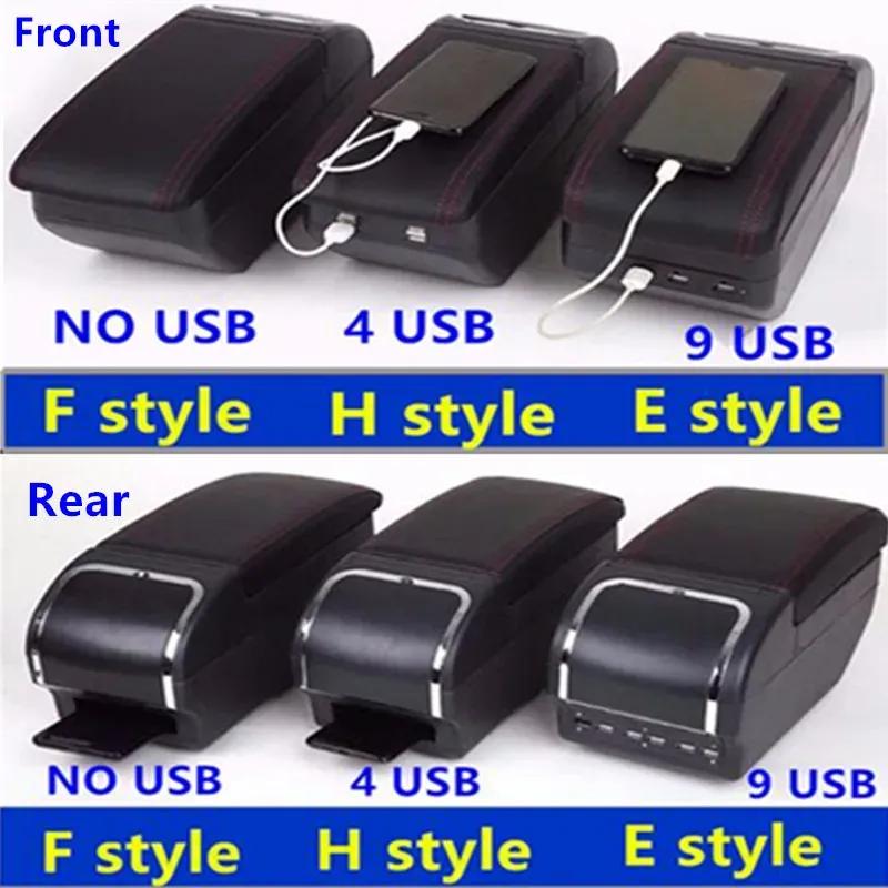 Universal Car Armrest Box Universal Center Centre Console Armrest Large space Central Store Content box with cup holder ashtray