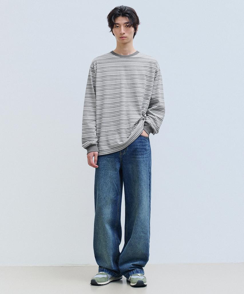 FILLUMINATE Multi-Stripe Long Sleeve - Brown