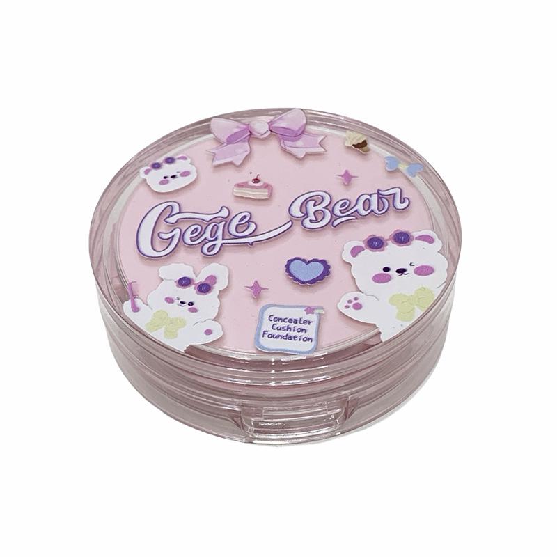 Gege Bear Cushion-тональная основа «Туманная кожа»: Легкий, Увлажняющий, Полупрозрачный, Стойкий, Осветляющий, Безупречная Красота Макияж.