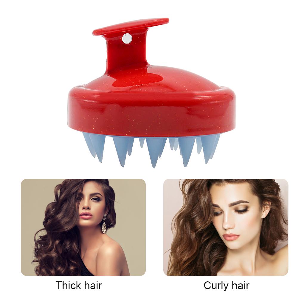 Силиконовая массажная щетка для волос и кожи головы, массажная щетка для шампуня, очиститель для душевой лейки