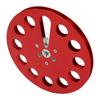 1 4 7 Inch Takeup Reel Universal 11 Holes Wind Resistance Holes Empty Tape Reel for Recording Red