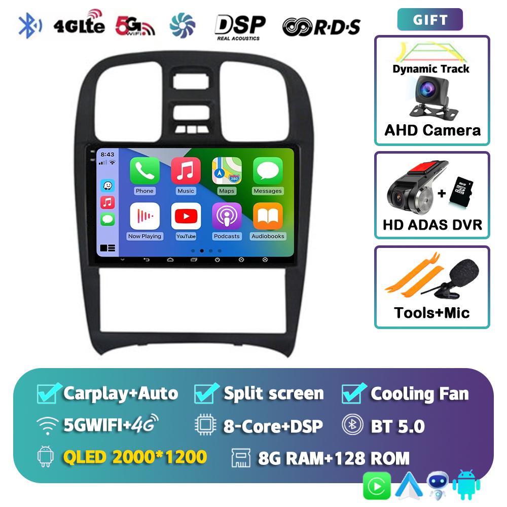 Автомобильный радиоприемник Android 14 DSP, мультимедийный видеоплеер, навигация, GPS для Hyundai Sonata EF 2001-2006 2007 2008 2009 2010 2011 2012