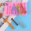 Безопасная форма для мастики Неприлипающая Быстрое извлечение DIY 3D Кухонные инструменты Молоток Гаечный ключ Плоскогубцы Сахар