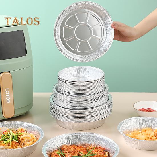 10 шт., жаропрочная форма для выпечки, одноразовая, полезная, безопасная для морозильной камеры, фольга для барбекю