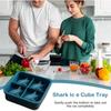 Силиконовая форма для кубиков льда в форме акулы, креативная 3D форма для изготовления кубиков льда, гибкая, многоразовая, для домашнего бара, вечеринки, инструмент для охлаждения напитков