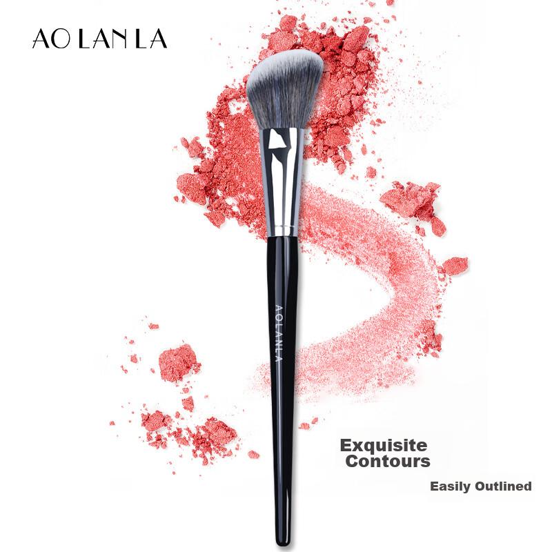 AOLANLA Slanted Contour Brush, No. 49 Multifunctional Blending Brush, Makeup Tools with Dust-Proof Cap, 1 pack