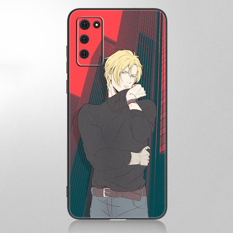 Чехол с японским аниме «банановая рыба» для Samsung Galaxy A12 A02S A22 A32 A52 A72 A71 A51 A41 A31 A21 A11 A50 A70 A10S A20S, черный чехол