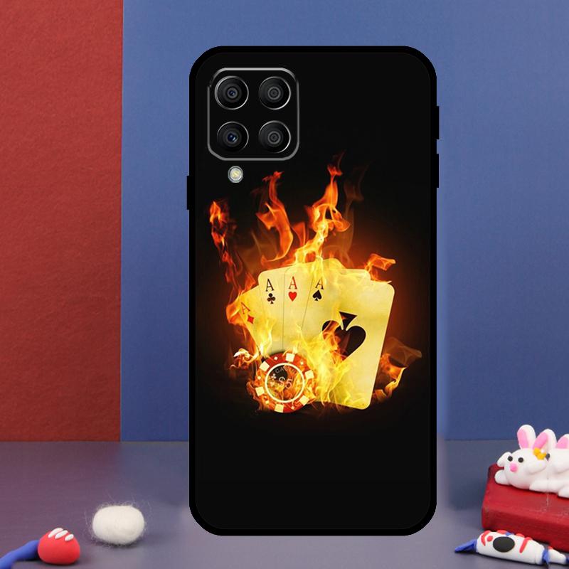 Чехол для телефона Samsung Galaxy M14 M34 M54 M33 M13 M23 M53 M15 M55 M31 M51 M20 M30s M32 M52 с изображением казино Лас-Вегаса и покера