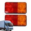 Trailer Brake Light 1 Pair LED Signal Tail Light 12V/24V/12-80V Trailer LED Tail Lights Night Driving Tail Lights For Bus