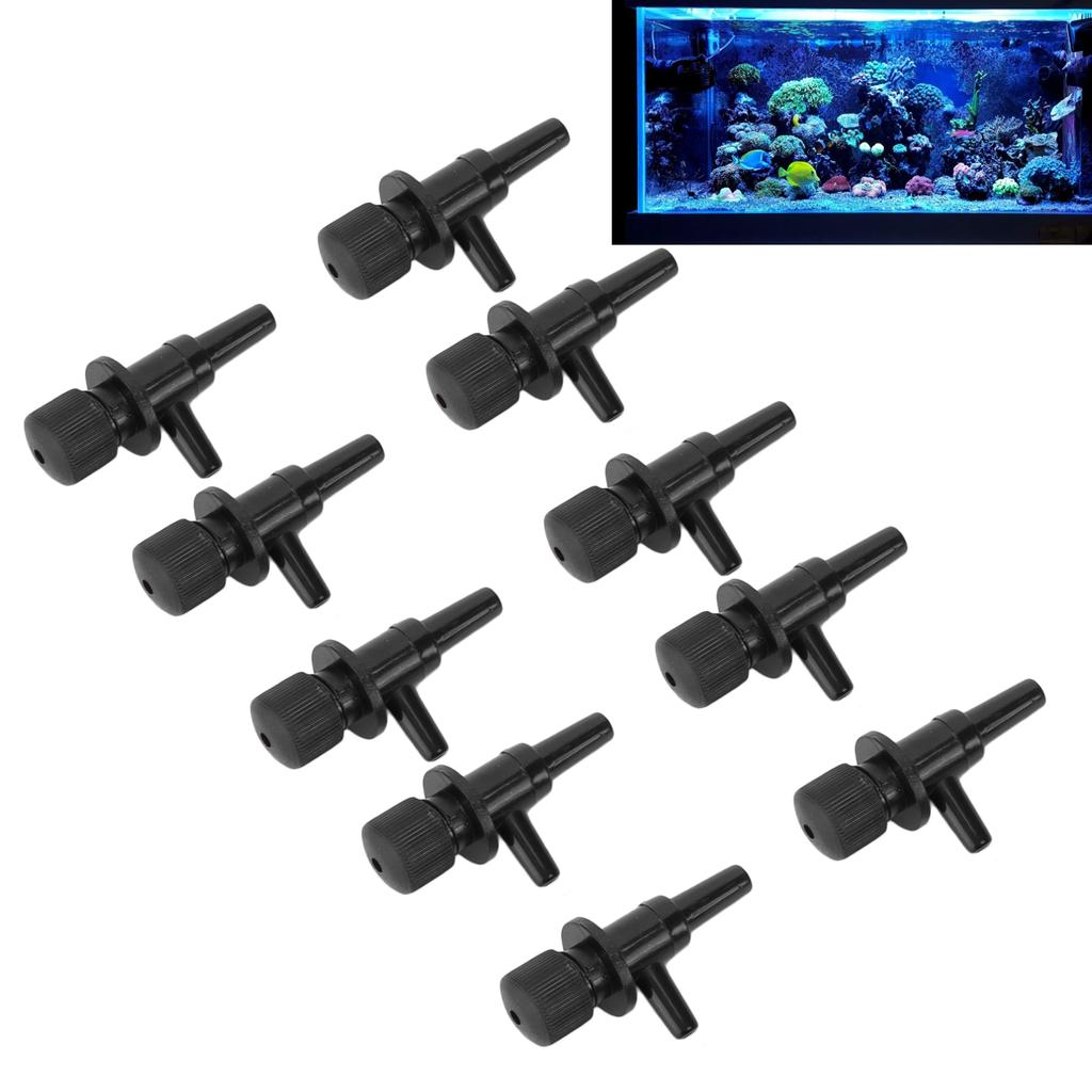 10 Pack Aquarium Control Valves Plastic Fish Tank Air Line Control Regulator Valve