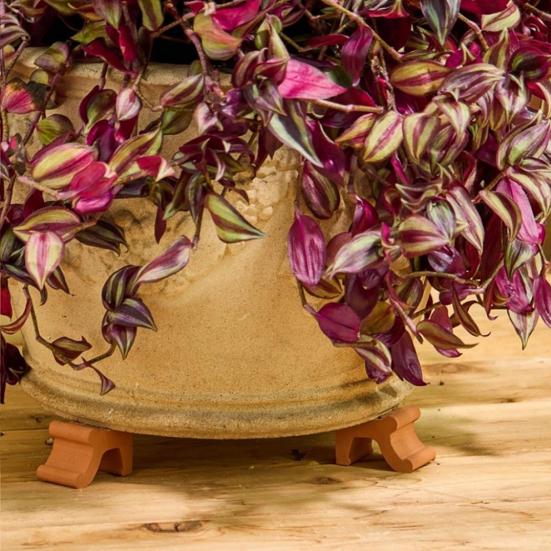 3 шт. смоляные ножки для цветочных горшков, многоразовые подставки для цветочных горшков, опоры для комнатных растений, наружные ножки для цветочных горшков с прямым или плоским краем