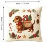 Reindeer Throw Cushion Case 2D Printed Xmas Pillowslip Gifts Christmas Pillow Covers  Sofa Decor