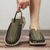 Модная летняя мужская повседневная обувь Новая модная удобная плетеная вручную обувь Высококачественная дышащая уличная нескользящая пляжная обувь Мокасины