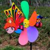 Colorful Cartoon Windmill Plastic Cartoon Children Toys  Garden Yard Decor