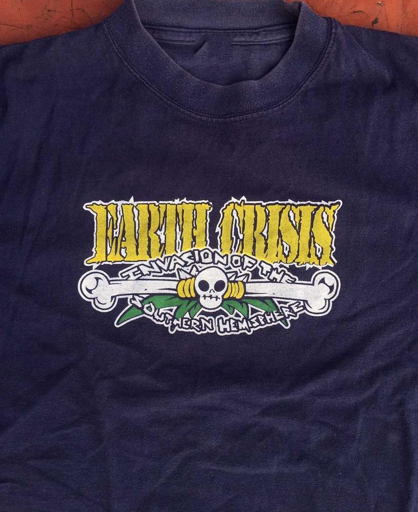 Earth Crisis 1999 Short Sleeve Cotton Navy All Size TShirt Unisex T-Shirt