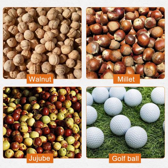 Сборщик орехов Подвесной Удлиненная ручка Нержавеющая сталь Толстый стержень Экономия труда с сумкой для хранения Большой катящийся Сборщик грецких орехов