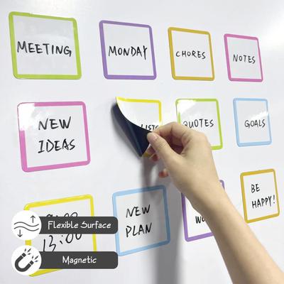 Магнитный блокнот для списка покупок на холодильник с цветной рамкой 30 листов в блоке Удобный в использовании Компактный Идеально подходит для списков продуктов