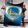 Golden State Warriors logo printed blanket—lightweight,soft,warm;versatile blanket all seasons—perfect as &air-conditioning throw,nap blanket