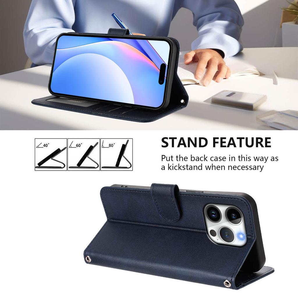 Wallet With Card Slot Photo Frame Stand Magnetic Flip Leather Case For iPhone 16e 11 12 13 14 15 16 Pro Max XS XR MAX 7 8 6 Plus