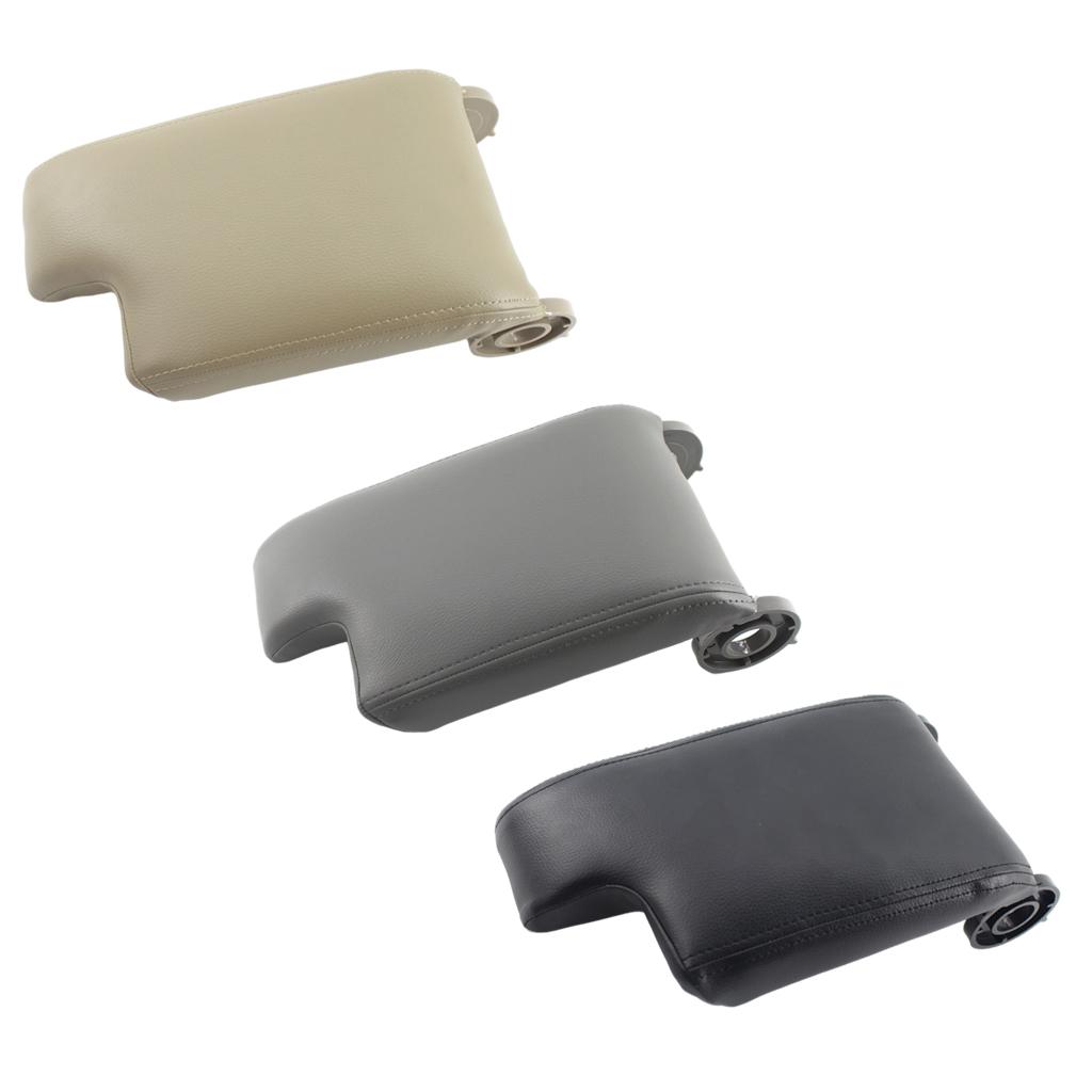 Armrest Storage Cover Car Interior PU Leather for 325Ci E46 99-04 black beige gray