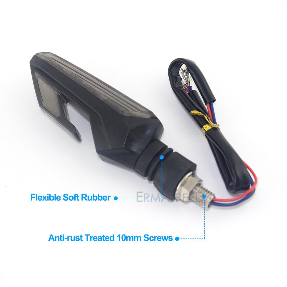 Универсальные указатели поворота мотоцикла, светодиодные фонари, 12 В, дневные поворотники, мигающий мигающий свет, задний индикатор для мотоцикла