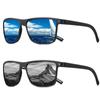 Non-polarized 2pcs Men Sports Sunglasses for Outdoor Driving Fashion Square Frame Eyewear Cycling  Anti-glare Large Frame Eyewear for Fishing Driving
