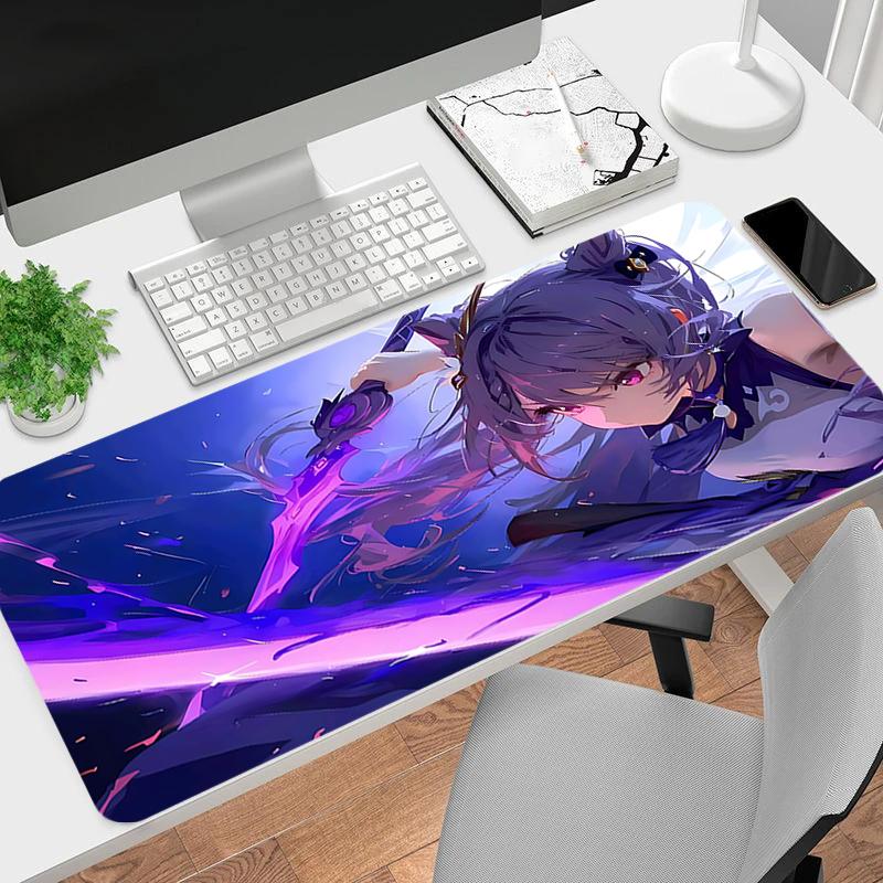 1Pc Ethereal Sword Dance Gaming Mouse Pad Keyboard Desk Mat Non-slip Rubber Lock Edge Waterproof Computer Mousepad for Office Home Decor S1670