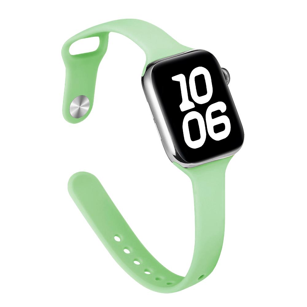 Тонкий силиконовый ремешок для Apple Watch 46 мм Band 44 мм 45 мм 38 мм 42 мм 49 мм Bracelet iWatch Correa Serie 8 7 6 5 SE 4 9 10 ultra 3 2