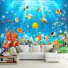 3d Kids Wallpaper Underwater World Mural Fish And Coral Photo Wall Paper Children's Room Background Wall Murals
