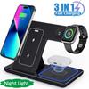 15W Fast Wireless Charger Stand For iPhone iPhone 15 14 13 16 Apple Watch 3 In 1 Foldable Charging Station For iPhone 15 14 13 Watch 9 8 7Airpods Pro