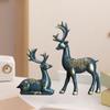 2 шт., скульптура оленя из смолы, статуя лося, любовника, украшение дома для гостиной, спальни, офиса