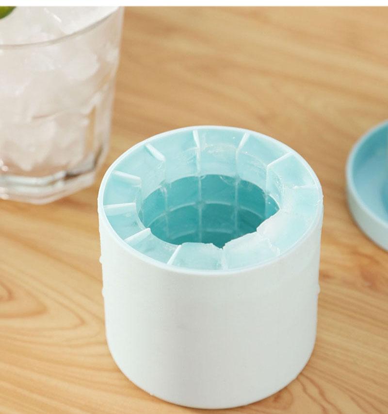 Силиконовая круглая форма для ведра со льдом для легкого извлечения кубиков льда и креативного использования на вечеринках