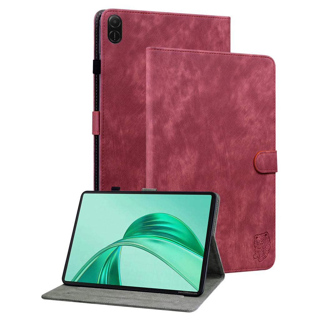 Для чехлов Honor Pad X8a Чехол для планшета из ПУ кожи с тигровым принтом, устойчивый к царапинам