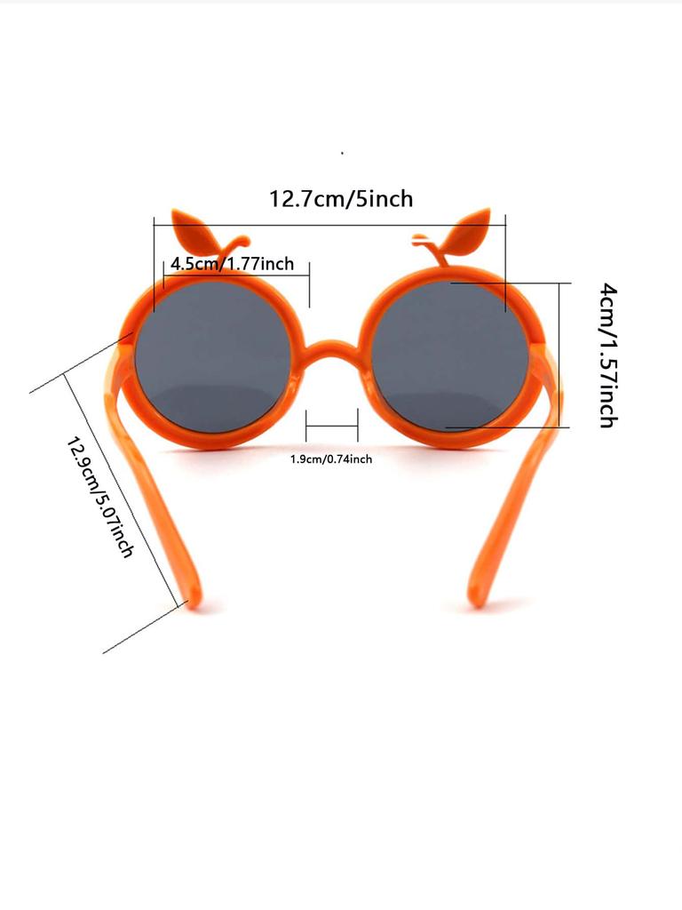 1 шт. Очки для вечеринки оранжевого дизайна, мультяшные пластиковые очки-реквизит для вечеринки с дизайном фруктов