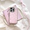 Розовые Точки Звезды Музыкальные Ноты Кошка Чехол для Телефона для iPhone 17 16e 16 15 14 13 12 11 Pro Max X XR Air Plus Роскошный Прозрачный Мягкий