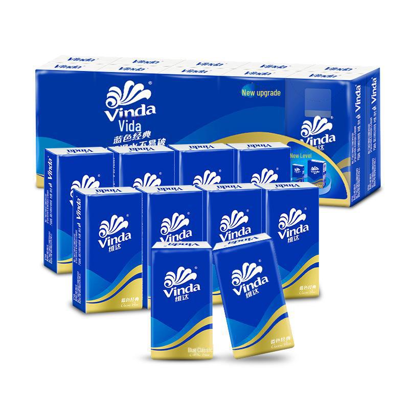 Упаковка из 24 портативных четырехслойных мини-носовых платков и салфеток Vinda