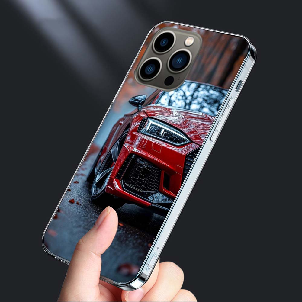 Чехол для телефона для любителей автомобилей RS, упакованный - Для iPhone 16E 15 Pro 14 Plus 17E 16 17 Pro Max Air 11 12 13 Mini, ударопрочный, милый чехол