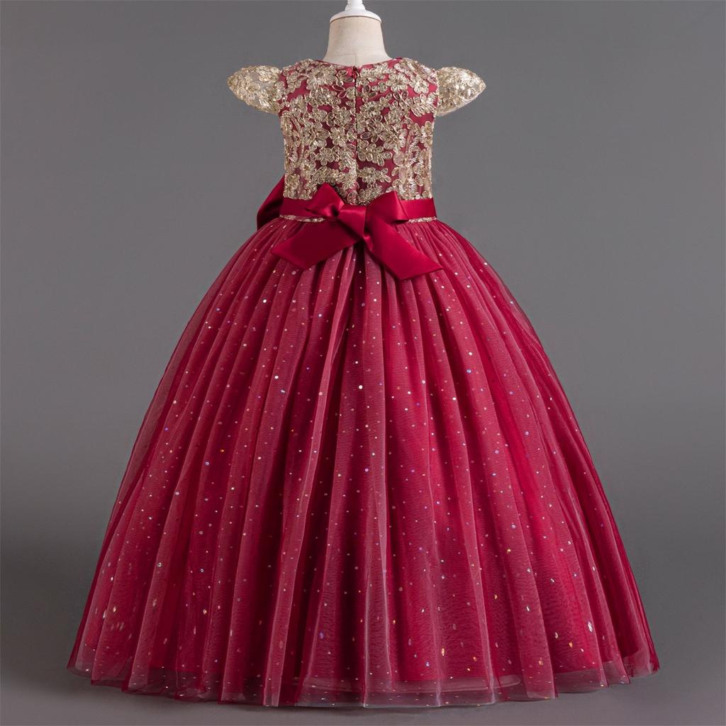 Платье принцессы для подружки невесты на день рождения, свадебное платье для маленьких девочек