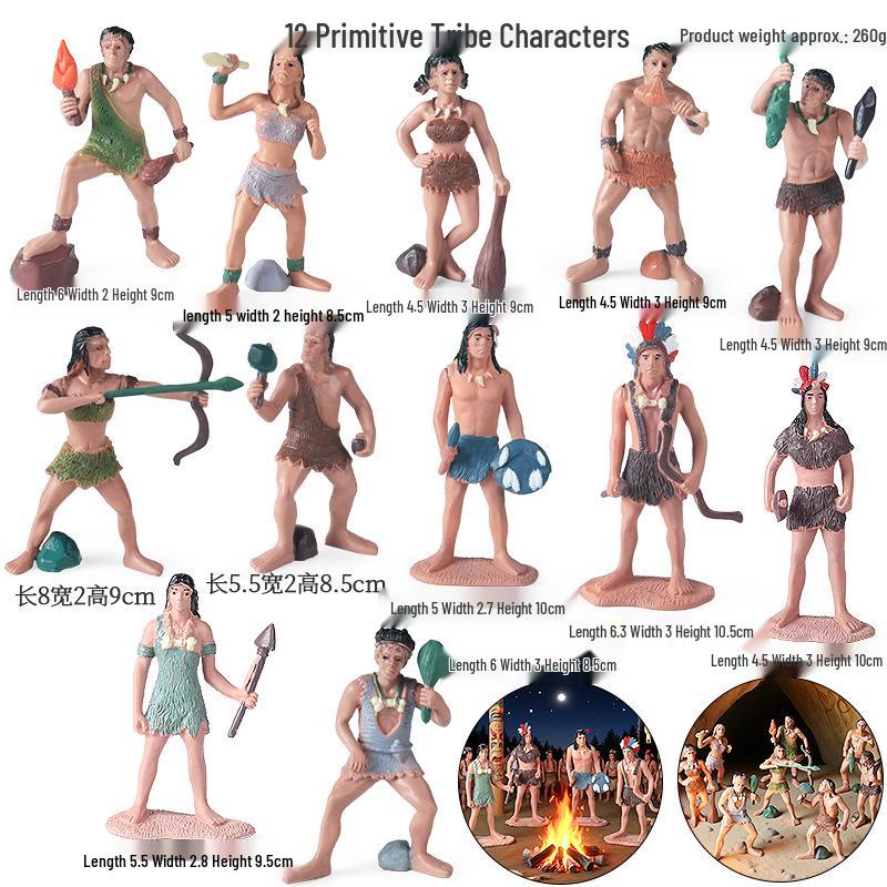 Plastic Farm Figures: Farmer, Woman, Ranch Worker, Police