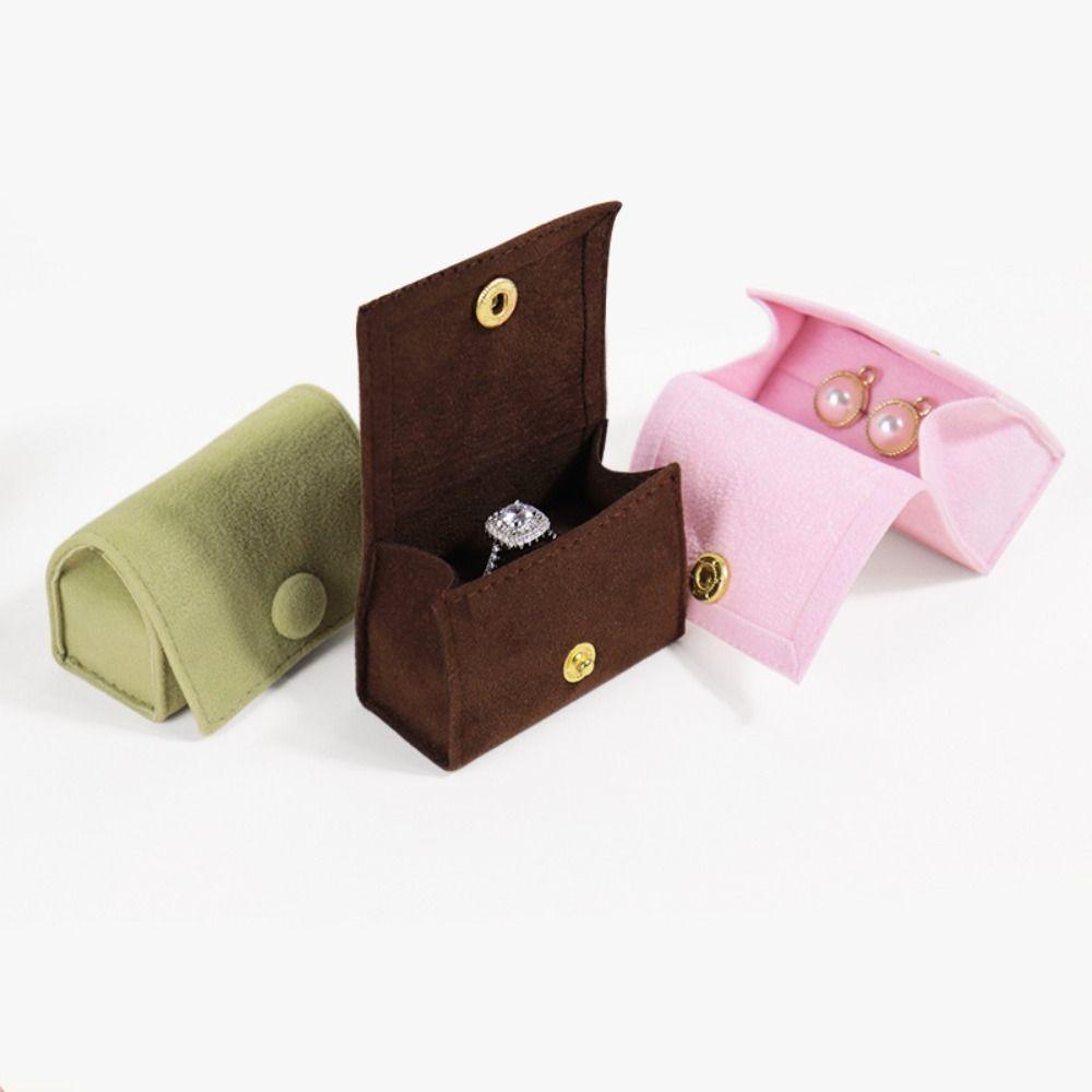 Portable Ring Jewelry Box Velvet Jewelry Organizer Useful Jewelry Case Necklaces Case