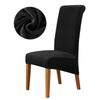 Velvet Chair Cover Stretch Dining Chair Cover Winter Warm Long Back Chair Cover Washable For Kitchen Home El Wedding 1 Pcs