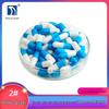 Sheng Lan Gelatin Capsules - Edible, Gastric Soluble, Empty Blue & White Capsule Shells [Size 2].