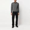 Emporio Armani FW22 Геометрический узор Логотип Вязаный Лонгслив Пуловер Толстовка Мужская толстовка Черный 6L1MXX-1MCQZ-F633