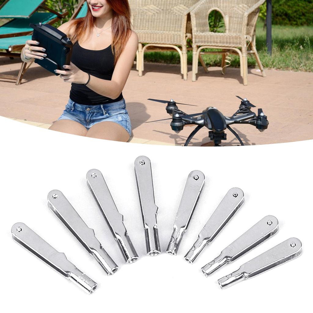 10Pcs M2/M3 Metal Iron Clevis Chuck Pull Rod Connector Clamp Horn Alloy Screw Accessories Kit for RC Aircraft Car Model