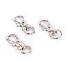 10Pcs Mini Aluminum Alloy Keychain Making Snap Spring Clip Hook Carabiner Buckle