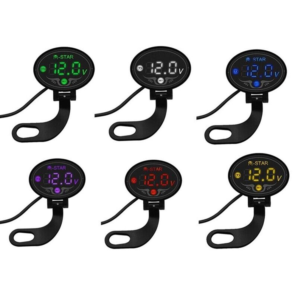 Metal Voltage Display For Car Motorcycle 12V24V Battery Voltmeter Display  Motorcycle